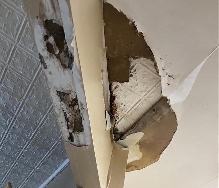Storm Damaged Ceiling Roof Leak Before Southeast Yonkers NY